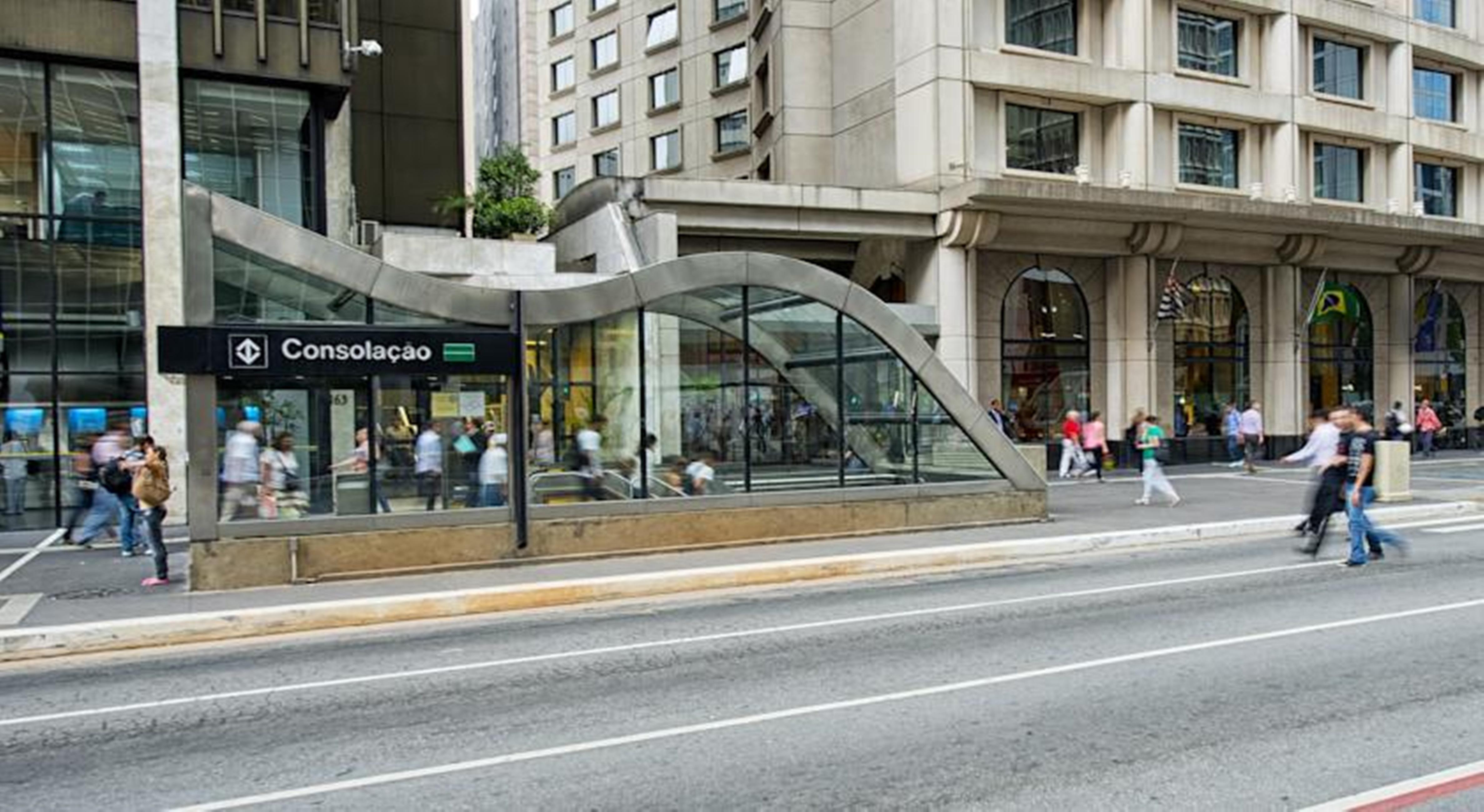 Melia Paulista Hotell São Paulo Exteriör bild The station entrance